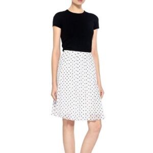 Theory Polka Dot Silk Skirt